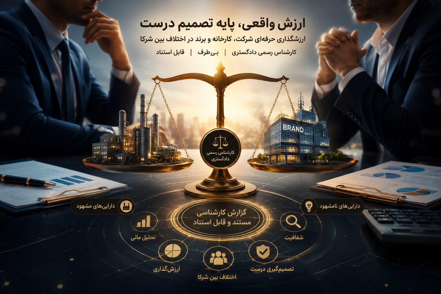 راهنمای جامع ارزش گذاری شرکت، کارخانه و برند در اختلاف بین شرکا | کارشناس رسمی دادگستری